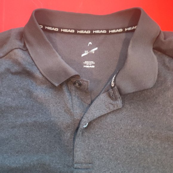 Head grey athletic polo shirt men's size XXL - Picture 2 of 4